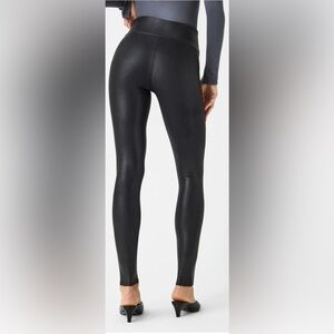 Spanx Faux Leather Black Leggings